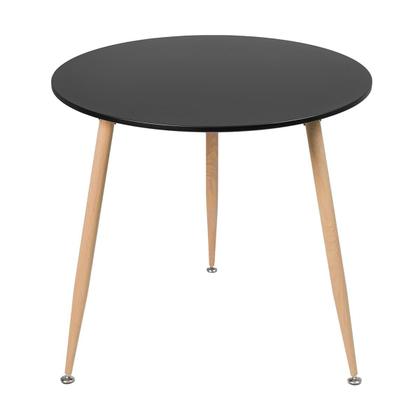 Imagem de Mesa de jantar redonda 80 cm preto + 3 cadeiras Clarice Nest