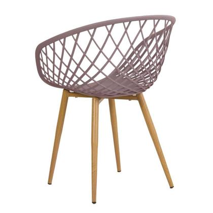 Imagem de Mesa de jantar redonda 80 cm preto + 3 cadeiras Clarice Nest