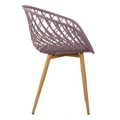 Imagem de Mesa de jantar redonda 80 cm preto + 3 cadeiras Clarice Nest