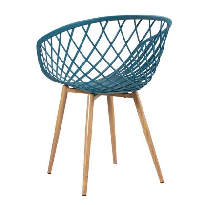 Imagem de Mesa de jantar redonda 80 cm preto + 3 cadeiras Clarice Nest