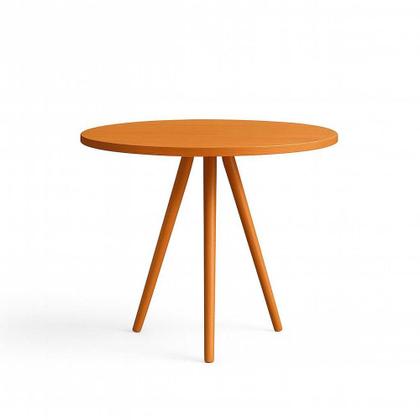 Imagem de Mesa de Jantar Redonda 80cm Tripé Bistrô MDF Madeira