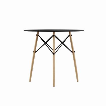 Mesa de Jantar Redonda Amsterdã Preto 90 cm - Mobly Imagem de Mesa de Jantar Redonda Amsterdã Preto 90 cm