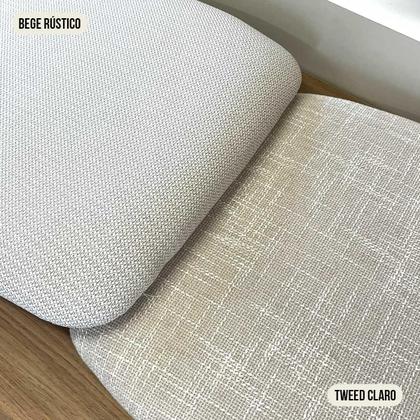 Imagem de Mesa de Jantar Redonda Base Ripada c/ 4 Cadeiras 100% MDF