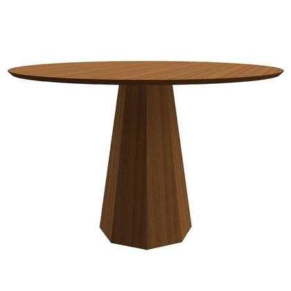 Mesa de Jantar Redonda Briar Imbuia 117 cm - Mobly Imagem de Mesa de Jantar Redonda Briar Imbuia 117 cm
