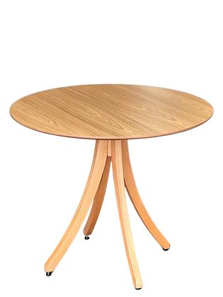 Imagem de Mesa de Jantar Redonda Flora em Madeira com 3 Opções de Cores e Tamanhos Variados do Tampo