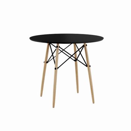 Mesa de Jantar Redonda Juan Preto 90 cm - Mobly Imagem de Mesa de Jantar Redonda Juan Preto 90 cm