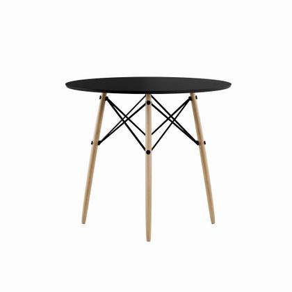 Mesa de Jantar Redonda Juan Preto 90 cm - Mobly Imagem de Mesa de Jantar Redonda Juan Preto 90 cm