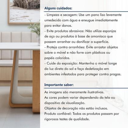 Imagem de Mesa de Jantar Retangular 120cm com Tampo em Mdf Sintonia