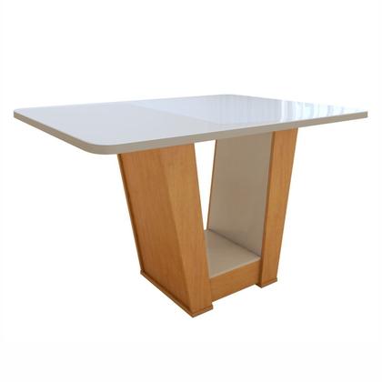 Imagem de Mesa de Jantar Retangular 120cm Maxi Tampo com Vidro Apogeu