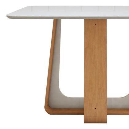 Imagem de Mesa de Jantar Retangular 120cm Tampo com Vidro Sintonia