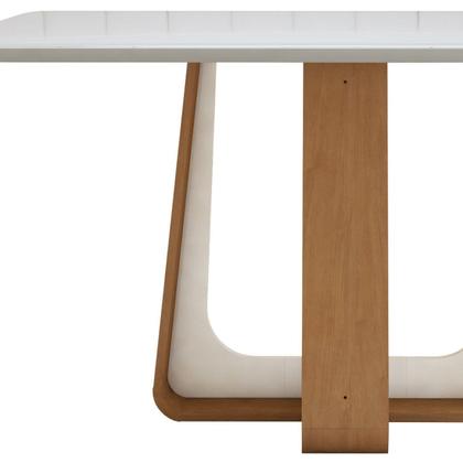 Imagem de Mesa de Jantar Retangular 170cm Maxi Tampo com Vidro Sintonia