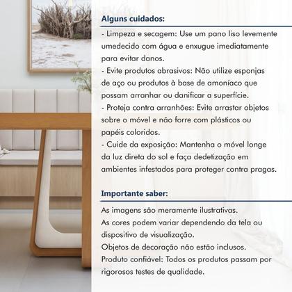 Imagem de Mesa de Jantar Retangular 170cm Tampo Mdf Sintonia