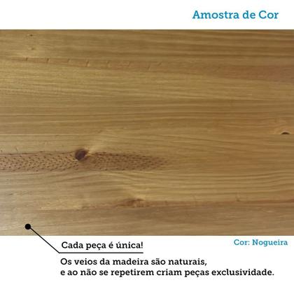 Imagem de Mesa de Jantar Retangular 4 Lugares 120cm 100% Madeira Maciça Napoli Espresso Móveis