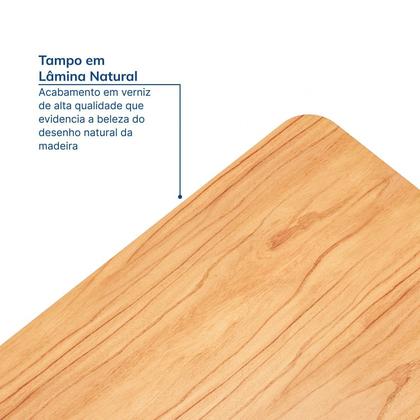 Imagem de Mesa de Jantar Retangular 4 Lugares 140x90cm Paineira CabeCasa MadeiraOriginals