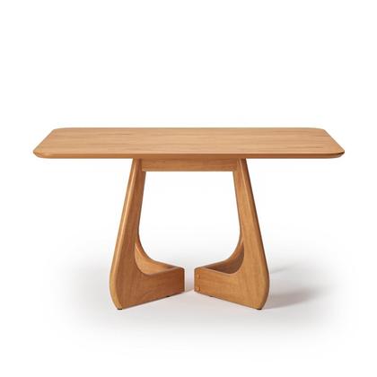 Imagem de Mesa de Jantar Retangular 4 Lugares 140x90cm Paineira CabeCasa MadeiraOriginals