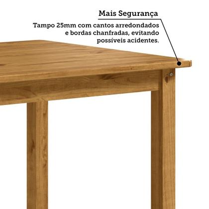 Imagem de Mesa de Jantar Retangular 8 Lugares 180cm 100% Madeira Maciça Napoli Espresso Móveis