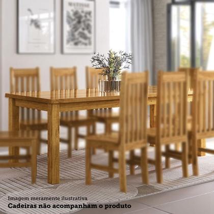 Imagem de Mesa de Jantar Retangular 8 Lugares 220cm 100% Madeira Maciça Argos Espresso Móveis