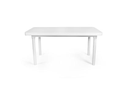 Imagem de Mesa de Jantar Retangular 8 Lugares de Madeira 200x80 França Branco - Straub Web