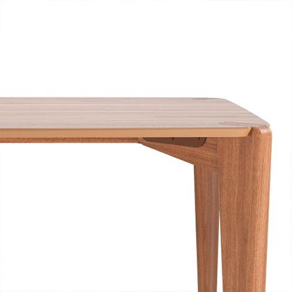 Imagem de Mesa de Jantar Retangular com Tampo de MDF Canela Harmony Natural 219 cm