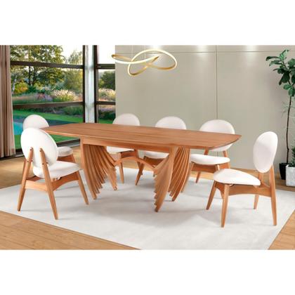 Imagem de Mesa de Jantar Retangular de Madeira Saint Germain