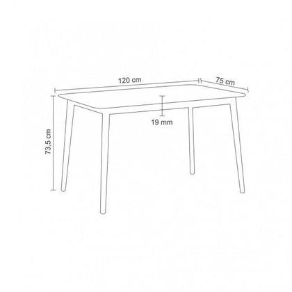 Imagem de Mesa de Jantar Retangular Finlândia