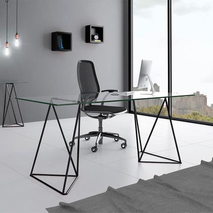 Imagem de Mesa de Jantar Retangular Leblon Preta 140 cm