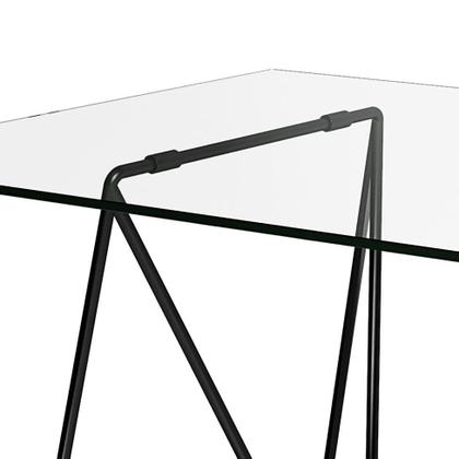 Imagem de Mesa de Jantar Retangular Leblon Preta 140 cm