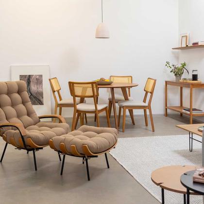 Imagem de Mesa de Jantar Square Redonda Freijó - 1,18m