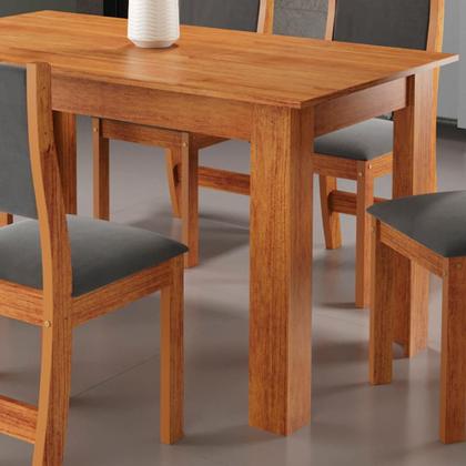 Imagem de Mesa de Jantar Tampo MDF 1,35m x 0,75m Violeta Viero Mel