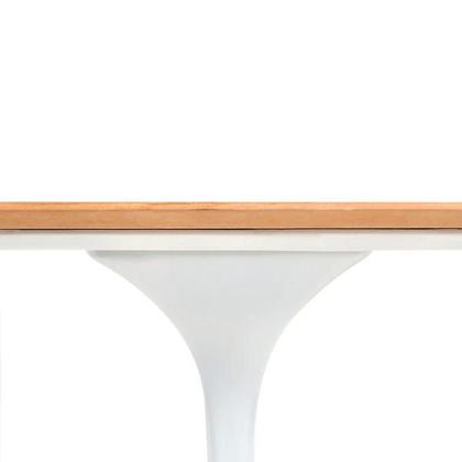 Imagem de Mesa de Jantar Tulipa Saarinen Redonda 130 cm  Tampo Freijó