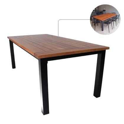 Imagem de Mesa de Jantar Turmalina 2,00x1,00m Tampo Retangular de Madeira