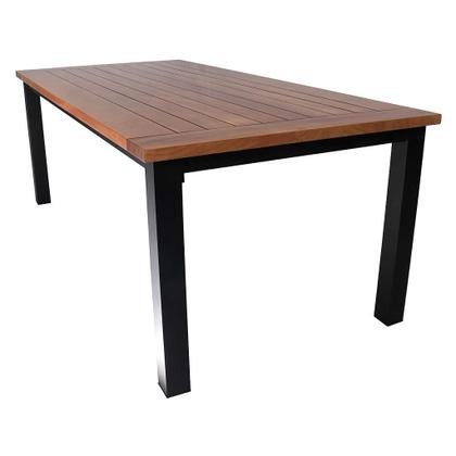 Imagem de Mesa de Jantar Turmalina 2,00x1,00m Tampo Retangular de Madeira