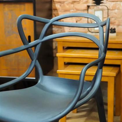 Imagem de Mesa de Jantar Turmalina 2m Madeira + 8 Cadeiras Alegra Polipropileno