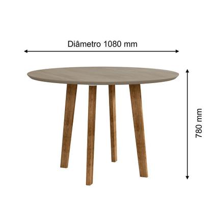 Imagem de Mesa de jantar turmalina sem vidro pés oblongo 4 lugares - niagara