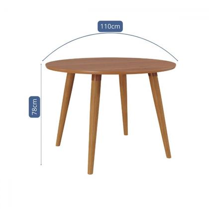Imagem de Mesa de Madeira Dani 110 Cm Madeira/Cinamomo- Cimol