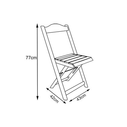 Imagem de Mesa de Madeira Dobrável Preto 70x70 com 3 Cadeiras Dobráveis Amarelo