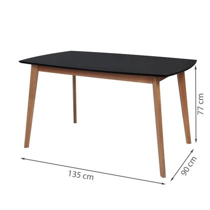 Imagem de Mesa de Madeira Maciça e Mdf L120 X P 90 X Alt 77 Linea