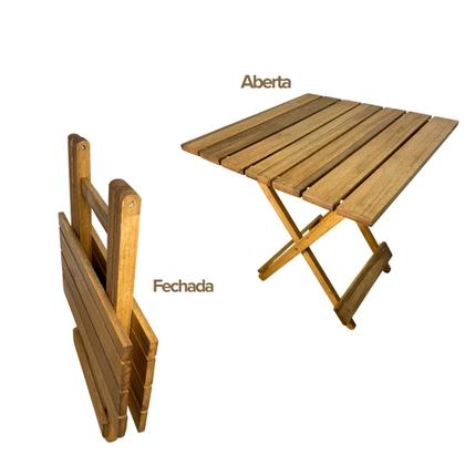 Imagem de Mesa de Madeira Rústica Dobrável - Vereda
