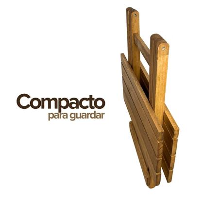 Imagem de Mesa de Madeira Rústica Dobrável - Vereda