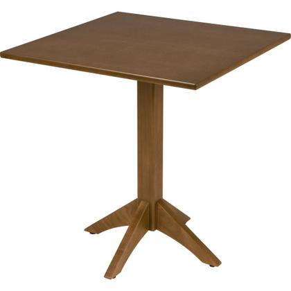 Imagem de Mesa de Madeira Tramontina London Coluna Central Quadrada em Tauarí Amêndoa 4 Lugares 70 cm