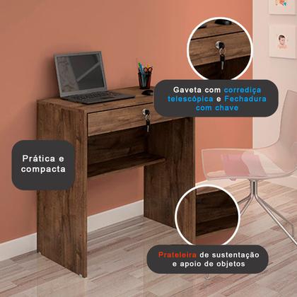 Mesa de Notebook Escrivaninha Multiuso Home Office - Alpoim Imagem de Mesa de Notebook Escrivaninha Multiuso Home Office
