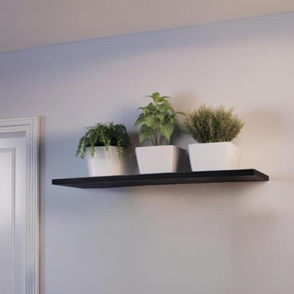 Imagem de Mesa de Parede Preta 90x30cm - Mesa de Parede Funcional para Ambientes Modernos