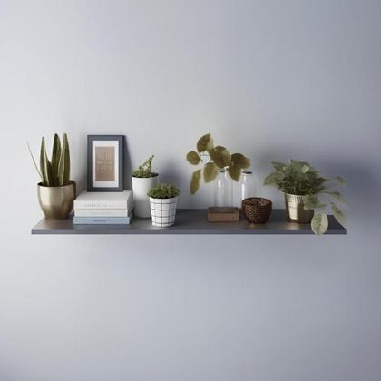 Imagem de Mesa de Parede Preta 90x30cm - Mesa de Parede Funcional para Ambientes Modernos