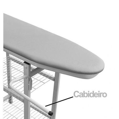 Imagem de Mesa De Passar Completa Multiuso Com Porta Calça Cabide Grades Passa Mangas e Porta Ferro