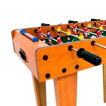 Imagem de Mesa de Pebolim Totó C/ 02 Bolas Futebol de Mesa Desmontável