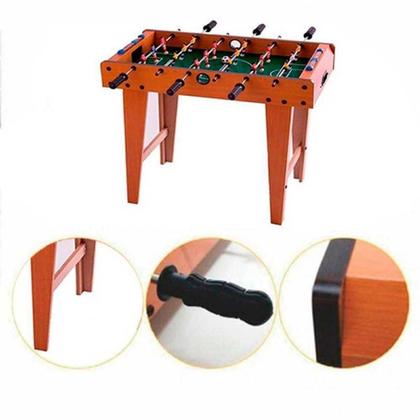 Imagem de Mesa de Pebolim Totó C/ 02 Bolas Futebol de Mesa Desmontável