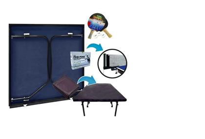 Imagem de MESA DE PING PONG KLOPF 1090 25mm MDF + Kit ping pong + Capa Mesa Aberta