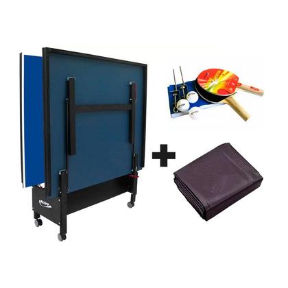 Imagem de MESA DE PING PONG MDF 18mm 1084 KLOPF C/ RODAS + KIT Completo 5030 + Capa Para Mesa Aberta