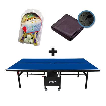 Imagem de MESA DE PING PONG MDF 18mm 1084 KLOPF C/ RODAS + KIT Completo 5031 + CAPA Para Mesa Fechada
