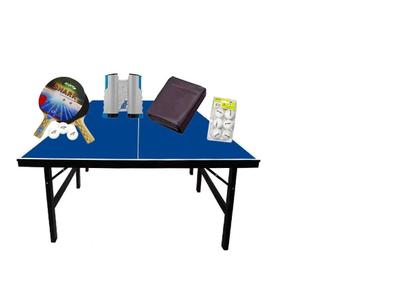 Imagem de MESA DE PING PONG OFICIAL MDP 15mm KLOPF 1013 + Kit ping pong + Rede Retrátil + Capa + 6 Bolinhas Brancas klopf 5075